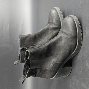 Vagabond Shoemakers Ankle Boots Heels Booties Leather Zip Chunky Heel EU 39 US 9